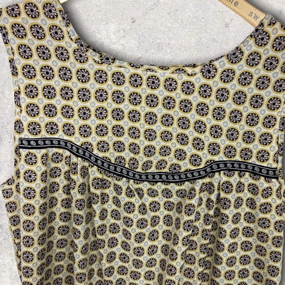 Nordstrom Max Studio Print Sleeveless Tiered Midi Dress Size Large Lightweight L - Picture 4 of 13